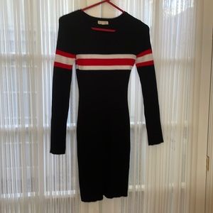 la hearts, size L sweater dress, good condition